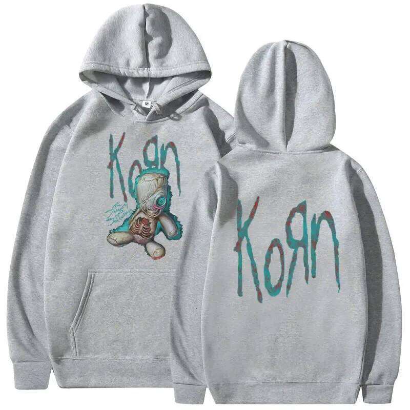 Autumn/Winter Korn Issues Rock Band Music Albums Men's Retro Metal Gothic Street Hip Hop Punk Hoodies Z260315