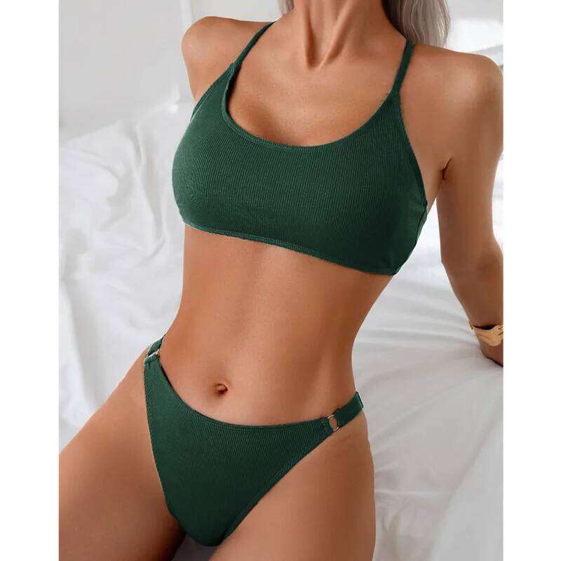 Sexy Solid Bikinis 2026 Swimsuits Women's Swimwear Push Up Female Beach Swim Wear Bathing Suits Brazilian Bikini Set Pool Bather Y260303