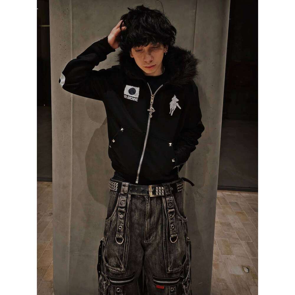 2025 American New Pattern Letter Printing Casual Zipper Sweater Female Y2K Harajuku Hip Hop Gothic Joker Loose Sports Hoodies Z260314