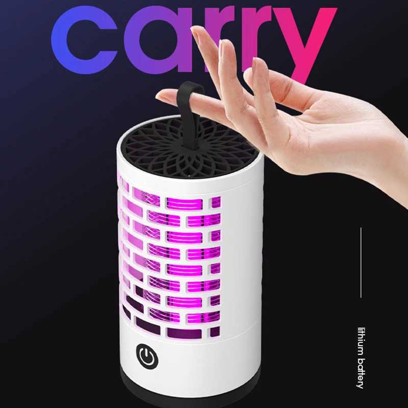 2026 New Portable Electric Mosquito Killer Lamp Rechargeable Household Electronic Mosquito Trap Safe Silent For Bedroom Camp H260313