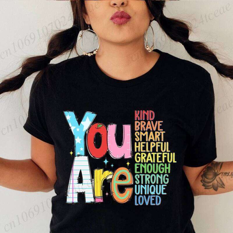 You Are Kinds Shirts for Women Back To School Tees Fashion Casual Teacher Appreciation Tee Trend Retro Women's T-shirts Z260314