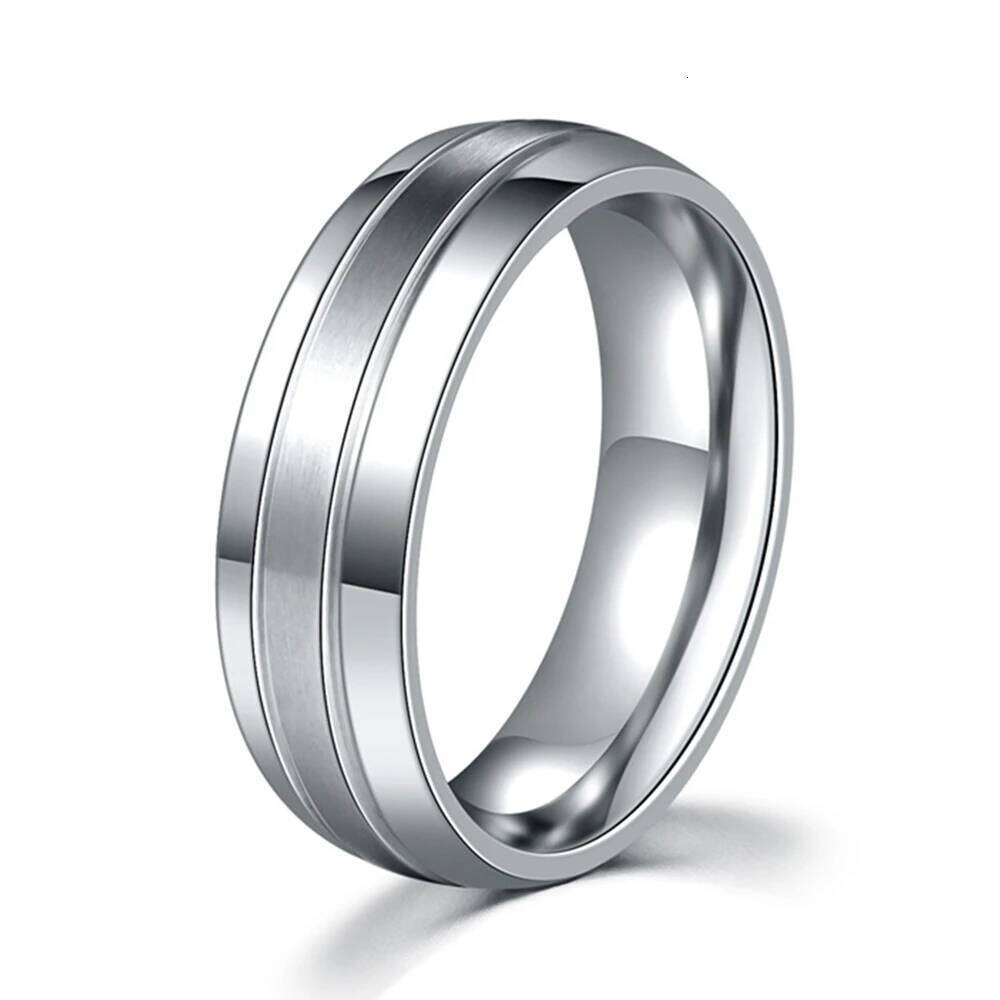 Fashion Engagement Gold-Color Rings for Couple Silver Color Crystal Zircon Titanium Steel Wedding r Jewelry Anniversary Gift H260312