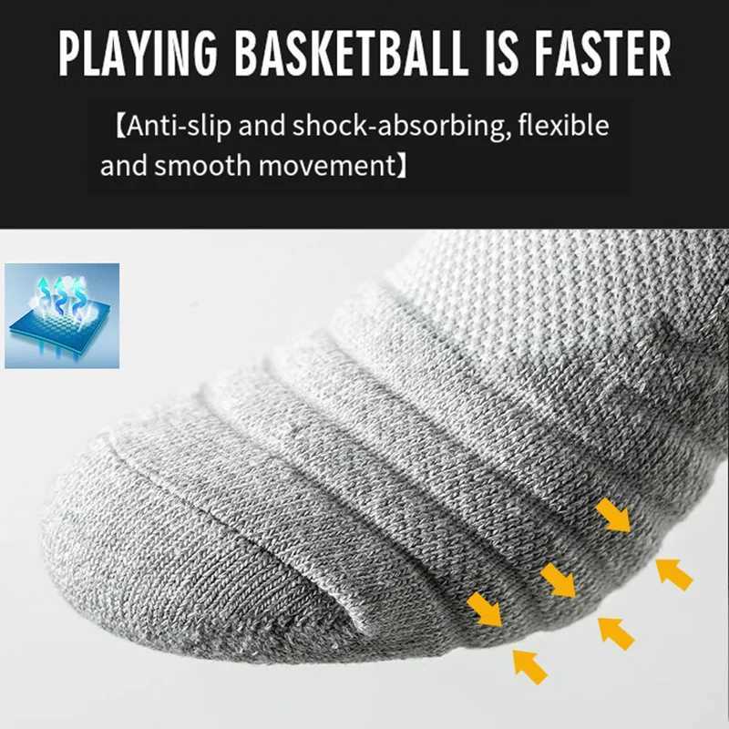 Sports Socks For Men Women Breathable Running Fitness Compression Socks Professional Marathon Quick Dry Socks Elastic towel sock D260313