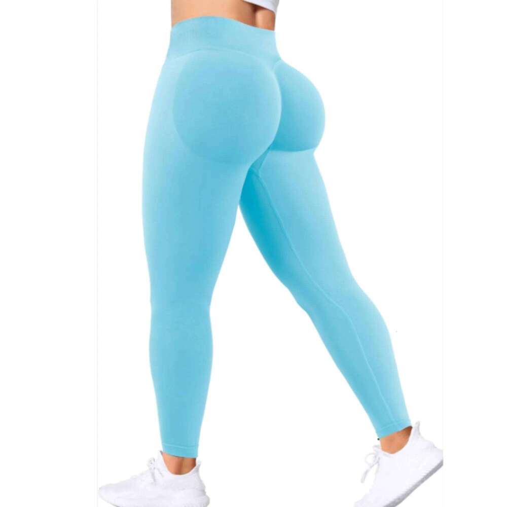 Summer Women Three Gym High Waist Peach Buttocks Solid Color Tight Fitting Sports Leggings Yoga Exercise Pants 26Y0313