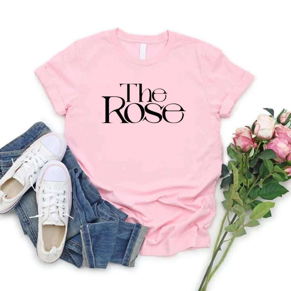 The Rose Kpop Back To Me Shirt Korean Group Tee Women Graphic T Shirts Short Sleeve T-shirt Streetwear Top Woman Clothes Z260314