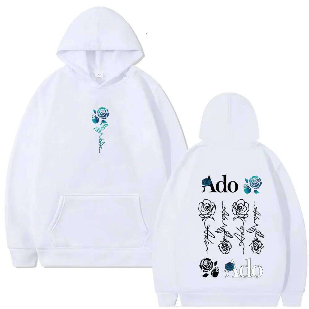 Ado World Tour Hibana Print Hoodies Urban Fashion Autumn and Winter Casual Trend Long Sleeve Pullover Men's Sweatshirt Z260314