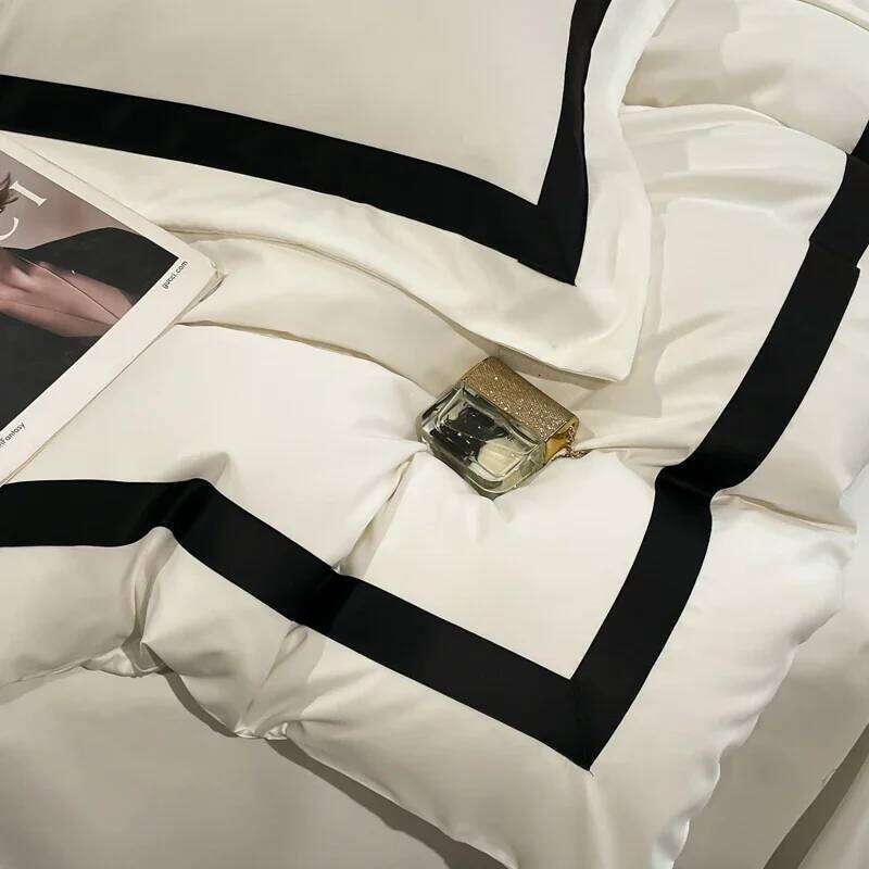 Y1 Home2025 Hotel Bedding Sets Thick Brushed Bed Sheets White Duvet Cover Set Pillowcase Four Piece Fully Enclosed for Ho H260312 - view 6