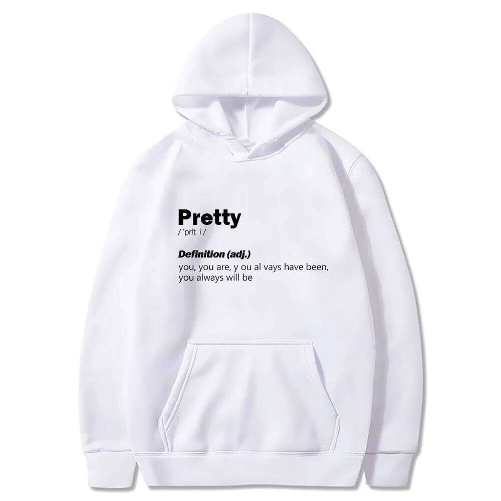 2026 Pretty Definition - Black Pullover JVKE Same as official website Hoodie Comfortable Gothic Clothes Long Sleeve Moletom Z260314