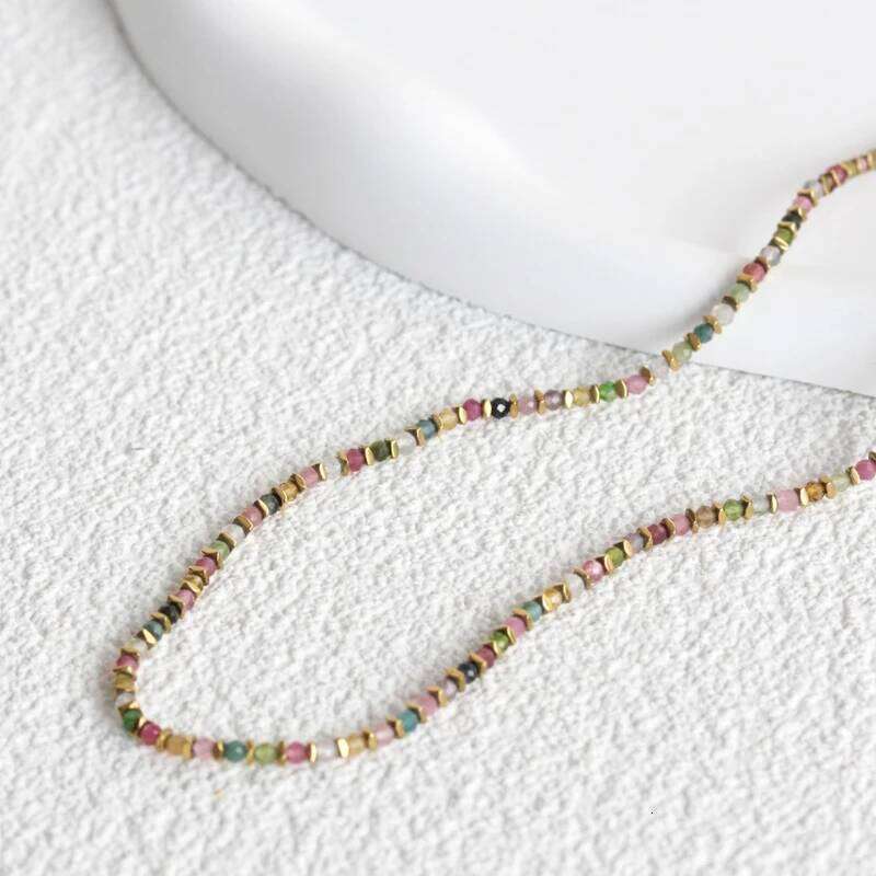 ZMZY Vintage Unique New Natural Stones Simple Choker Necklaces Women Beaded Collar Necklace Designer Jewelry Bijoux H260312