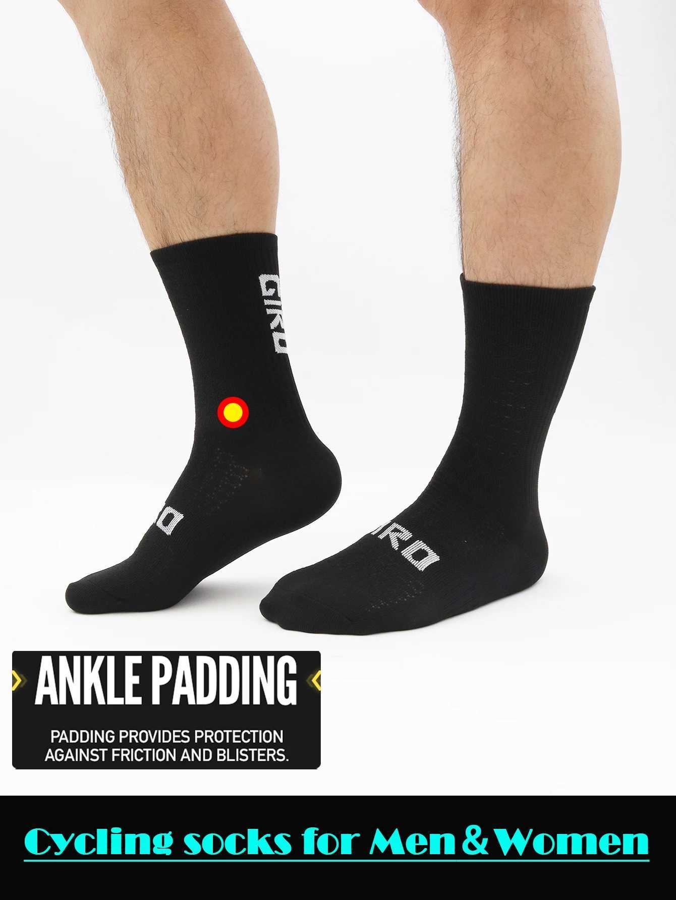 Cycling Socks Men 4 Pairs/set Biking Socks Women Sport Sweat Absorbing Breathable Football Soccer Compression Socks D260313