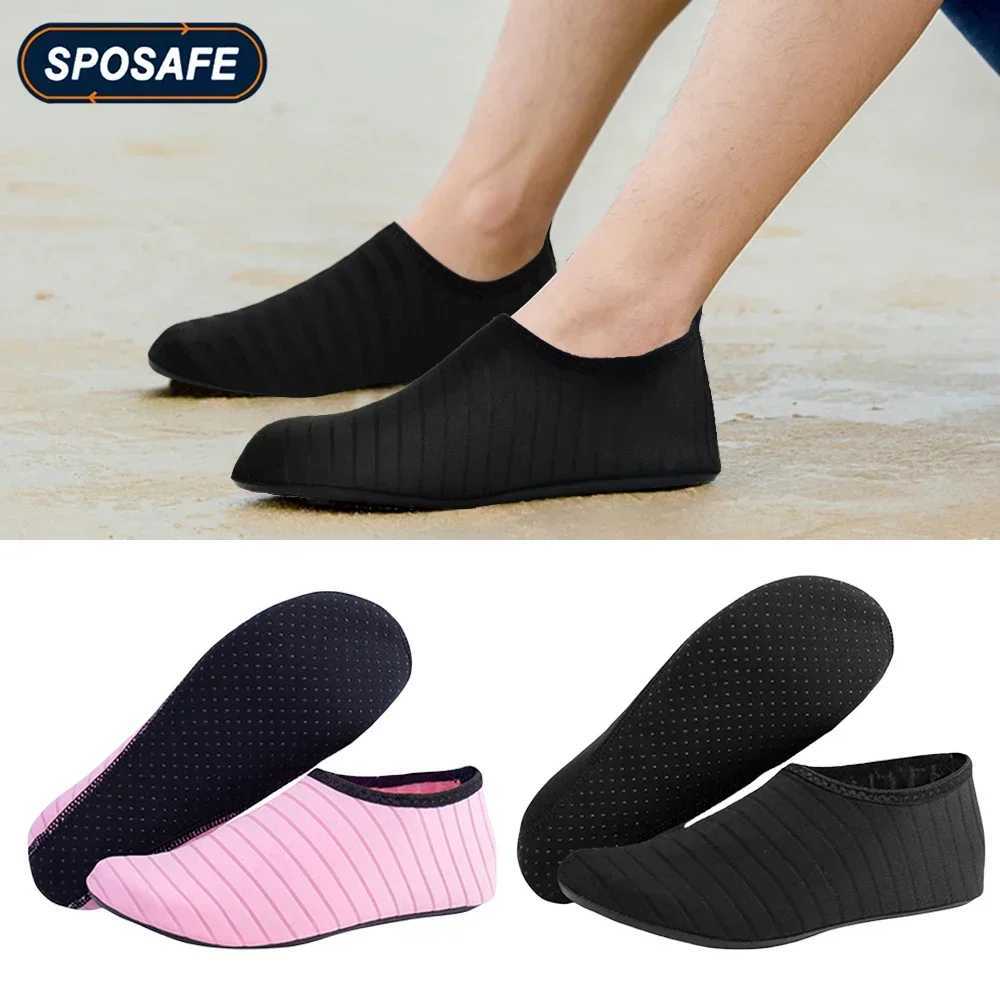 1Pair Mens Womens Water Shoes Barefoot Beach Pool Shoes Quick-Dry Aqua Yoga Socks for Surf Swim Water Sports D260313