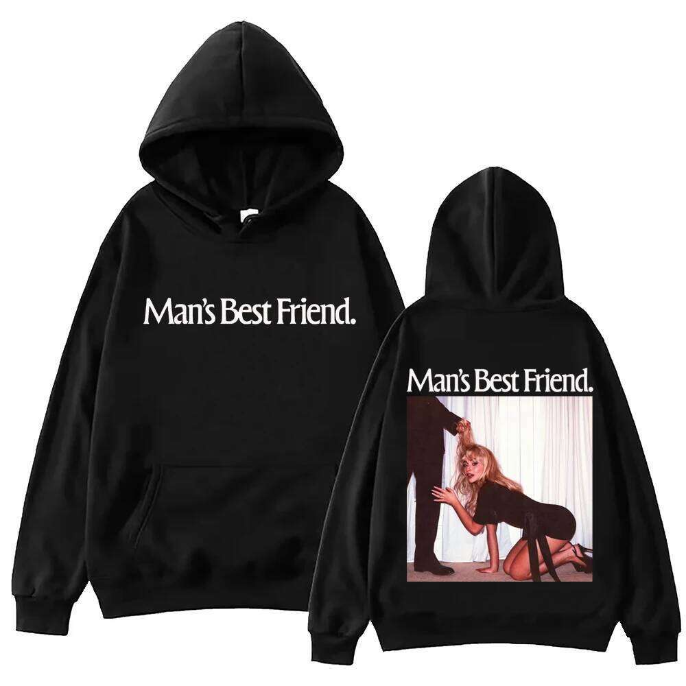 Sabrina-Carpenter New Album Mans Best Friend Hoodie Harajuku Hip Hop Pullover Tops Sweatshirt Gift Z260314