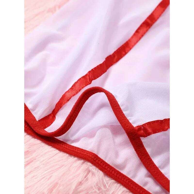 Lingerie Underwear Transparent Porno Lace Bra And Panty Garter Costumes Sexy Hot Erotic Nurse Set