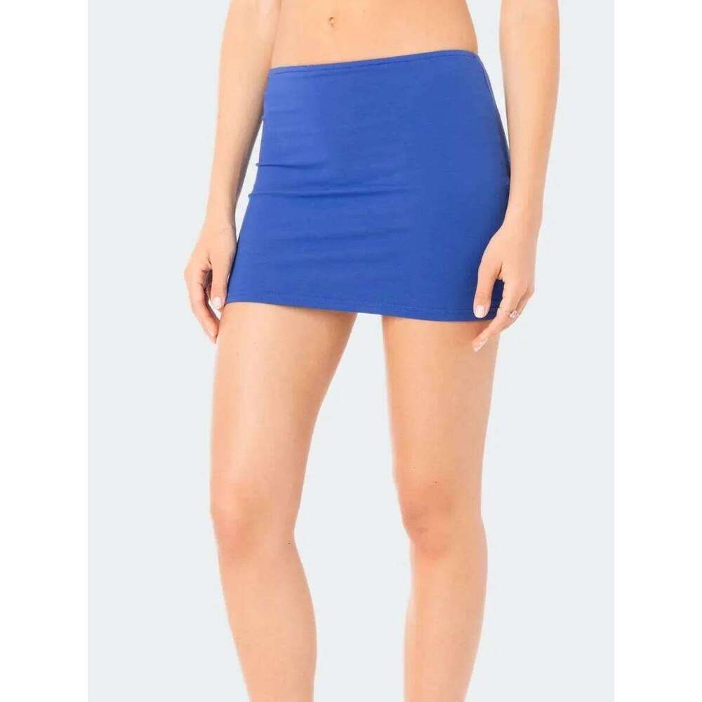 Women Y2k Low Waist Mini Slim Fit Solid Wrap Bodycon Pencil Short Skirt Summer Sexy Club Sporty Streetwear Z260314