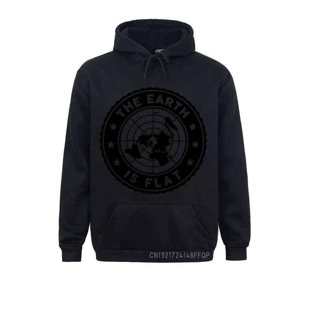 Men Hoodies Pullover Adult Flat Earth Retro Funny Sarcasm Sweatshirts Guys Graphic Coat Z260314