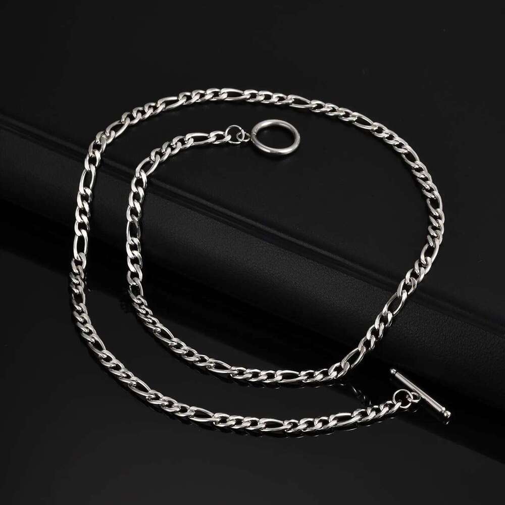 Vnox 50cm OT Buckle Stainless Steel Choker Necklaces for Men Women, Hip Hop Necklace Party Jewelry Accessories Chain Gifts H260312