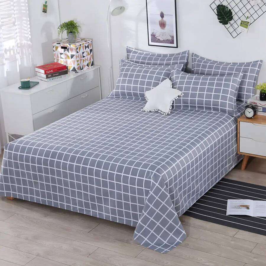 3pcs/Set Home Textile Bed Set with Pillowcases Cotton Material Lovers Bedding Room Flat Sheet H260311 H260312 - view 6