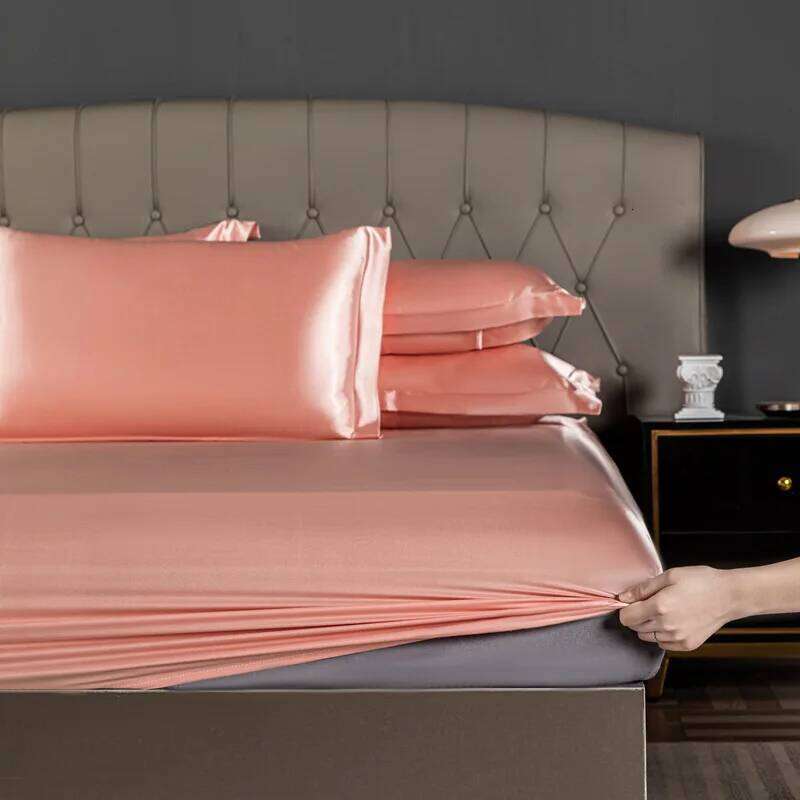 Pure 100% Silk Soft Sheet with Duvets Pillowcases TCover Bed Set for Home Quality King Size Bedding Sets H260312 - view 5