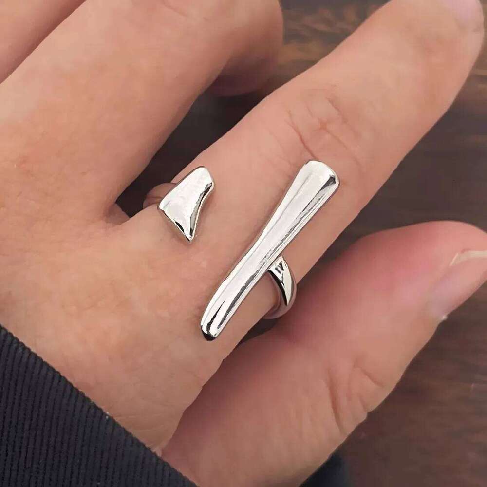 925 Sterling Silver Rings Women Men Fine Jewelry Finger Adjustable Open SImple Strip Ring For Party Birthday Gift H260312