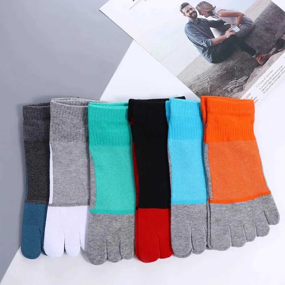 Five Finger Socks Mens Casual sports socks Mesh Breathable Ankle Socks Cotton High quality Shaping Anti Friction Toes Socks New D260313