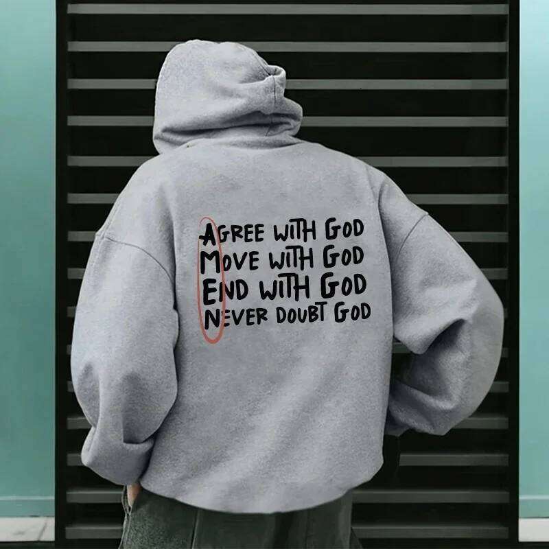 The best-selling Christian God print is high-quality, casual and fashionable hoodie for men, a street Harajuku top Z260314