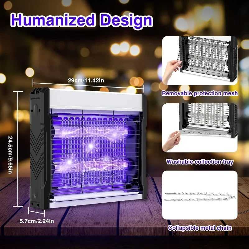 Electric Shock Mosquito Killer Lamp Wall Mounted Mosquito Killer Can Be Used in Household Farms Restaurants and Courtyards H260313