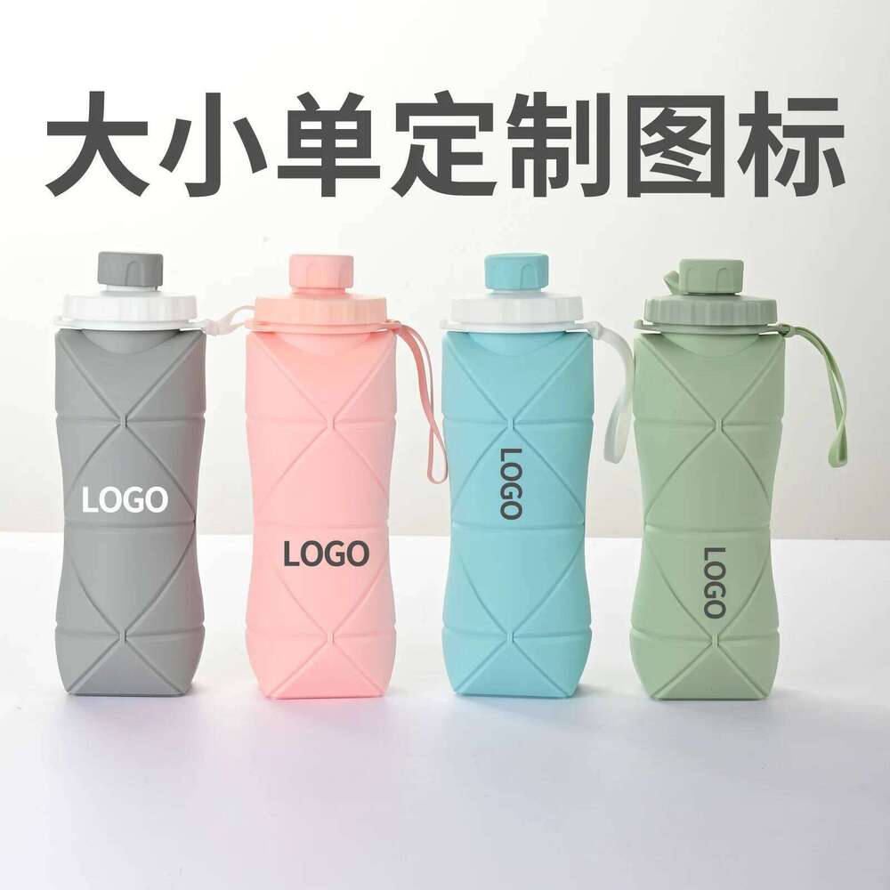 Large Capacity Outdoor Travel Sports Multifunctional Silicone Folding Extendable Portable Easy Use Cup Water Bottle Z260313