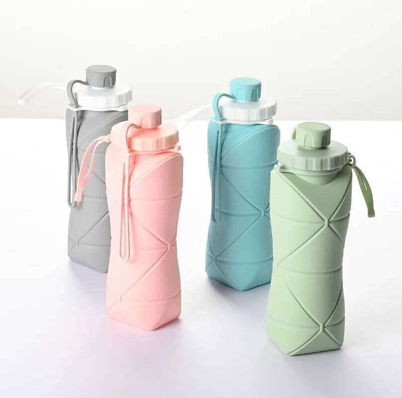 Large Capacity Travel Coffee Silicone Folding Water Cup Outdoor Sports Kettle Z260314