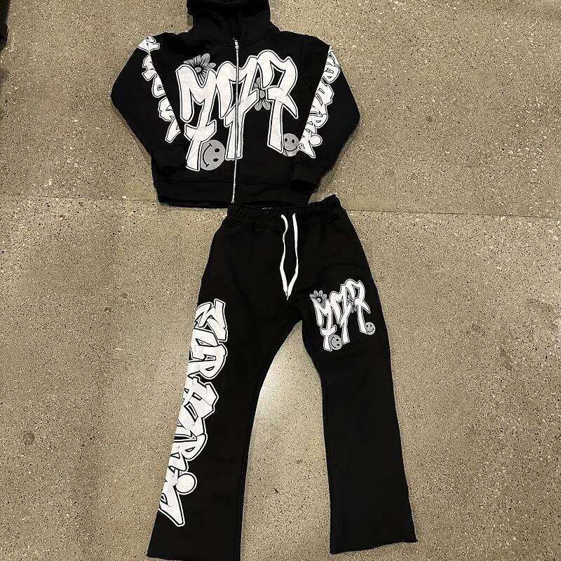 High Street Y2K zip up hoodie women Gothic 90s Print Hoodie kawaii streetwear Sweatshirt Vintage clothing Punk Loose Hip Hop 26Y0313