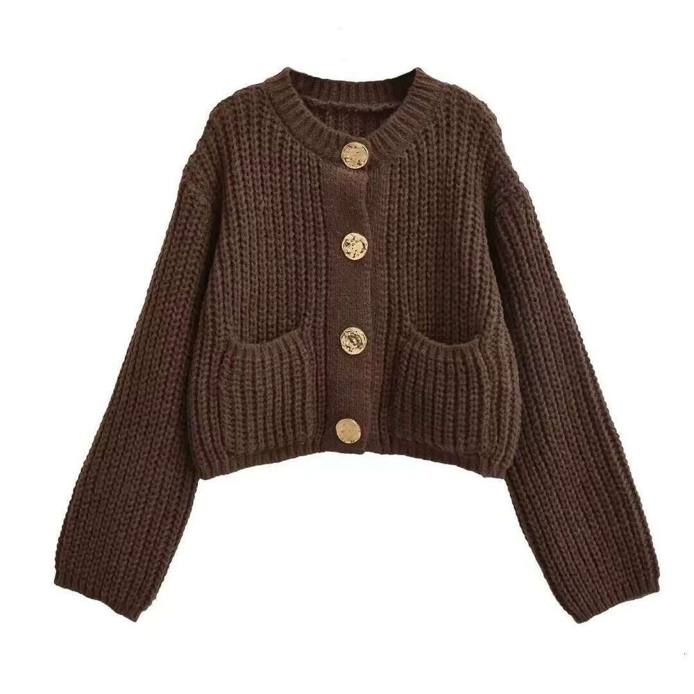 Women Autumn Winter Knitted Female Casual Button Pocket Long Sleeve Sweater Lady Fashion Loose Cardigans Coats Z260313