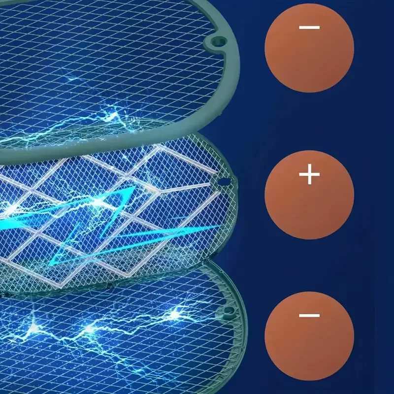 USB rechargeable electric mosquito swatter household mosquito killer lamp two in one mosquito repellent artifact fly swatter pow H260313