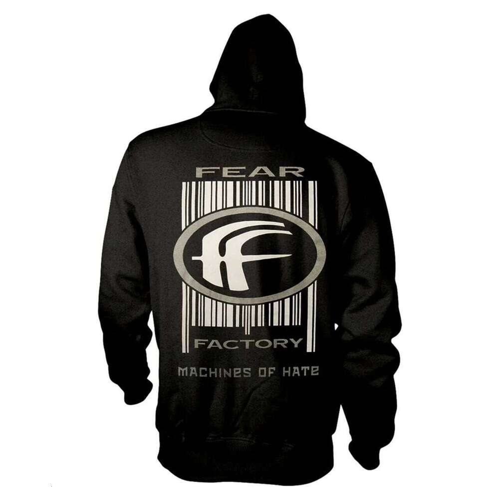 Fear Factory Machines of Hate Graphic Printed Men's Women's Loose Warm Hoodies for Casual Autumn and Winter Luxury Fashion Z260314
