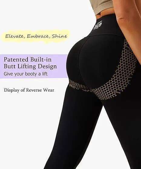 Women's Compression Yoga Pants Butt Lifting Leggings Seamless High Rise Slim-Fitting Stretchy Workout Gym Casual 26Y0313