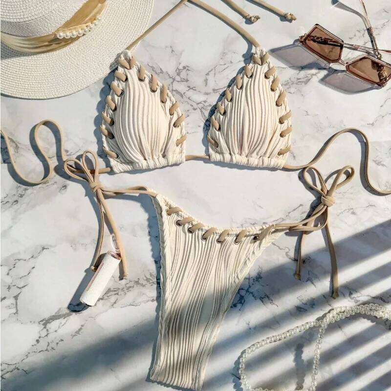 Sexy Bikinis 2026 Women's Swimwear Female Swimsuit For Swimming Wear Bathing Suits Brazilian Bikini Set Beachwear Pool Bather 26H0313