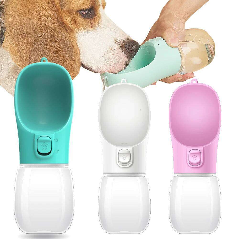 DJH Portable Dog Water Bottle For Small Large Dogs Cat Outdoor Leakproof Walking Drinking Bowls Chihuahua French Bulldog Supplies 26W0313