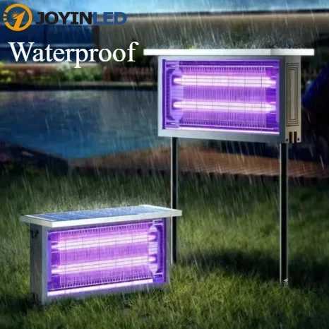 1pc 20W/40W Solar Mosquito Killing Lamp LED Square Fly Killer Outdoor Garden Lawn Lamp Solar Mosquito Killing Mosquito Trap Lamp H260313