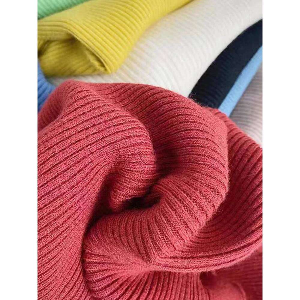 Turtleneck Women Autumn Winter Pullover Sweater Basic Casual Slim Stretch Soft Ribbed Knitted Top Woman Sweaters 2025 Z260313