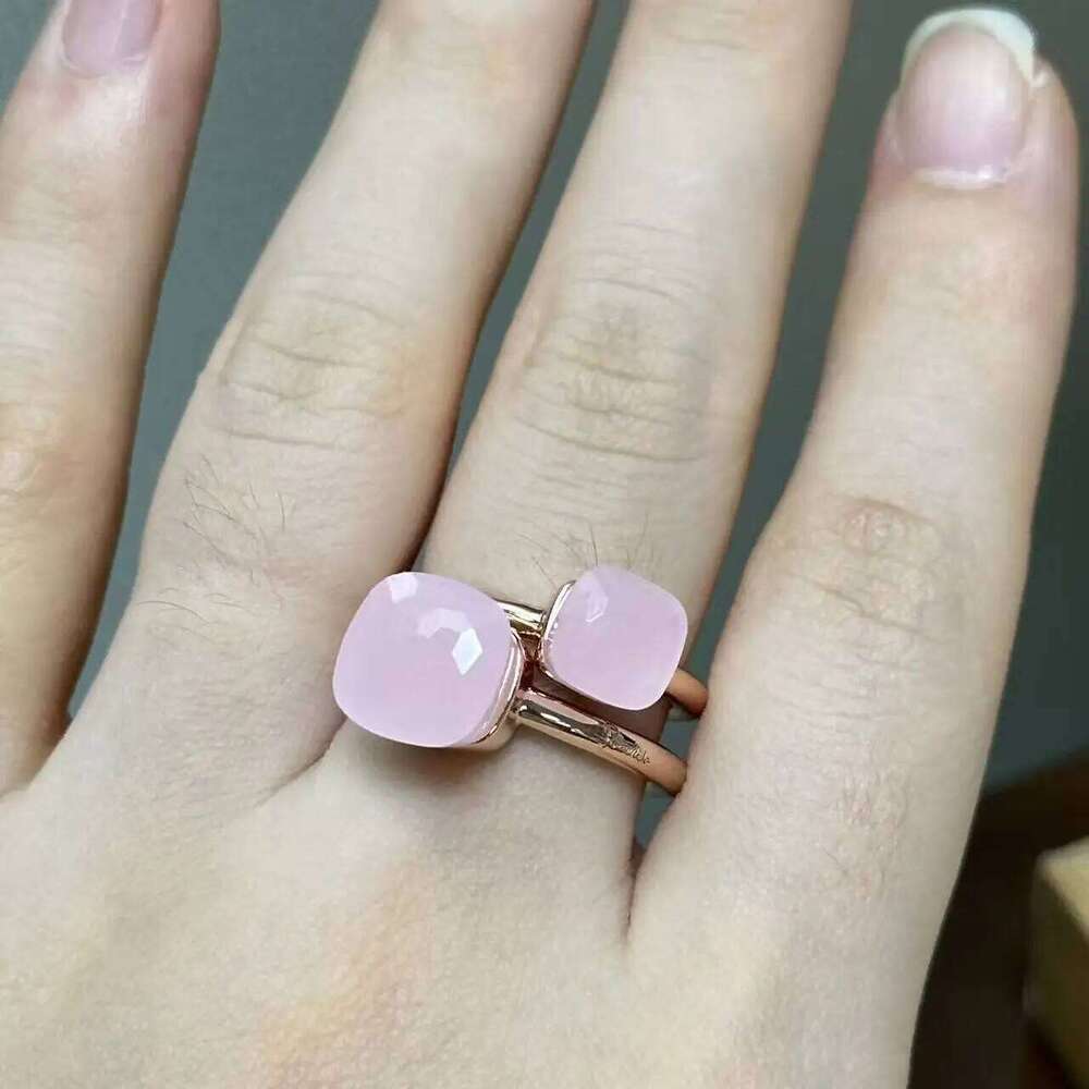 10.6mm/Classic and Petite Nudo Set for Women Prime Style Ring Copper Coloful Cyrstal Fashion Jewelry Gift Vanlentine's Day H260312