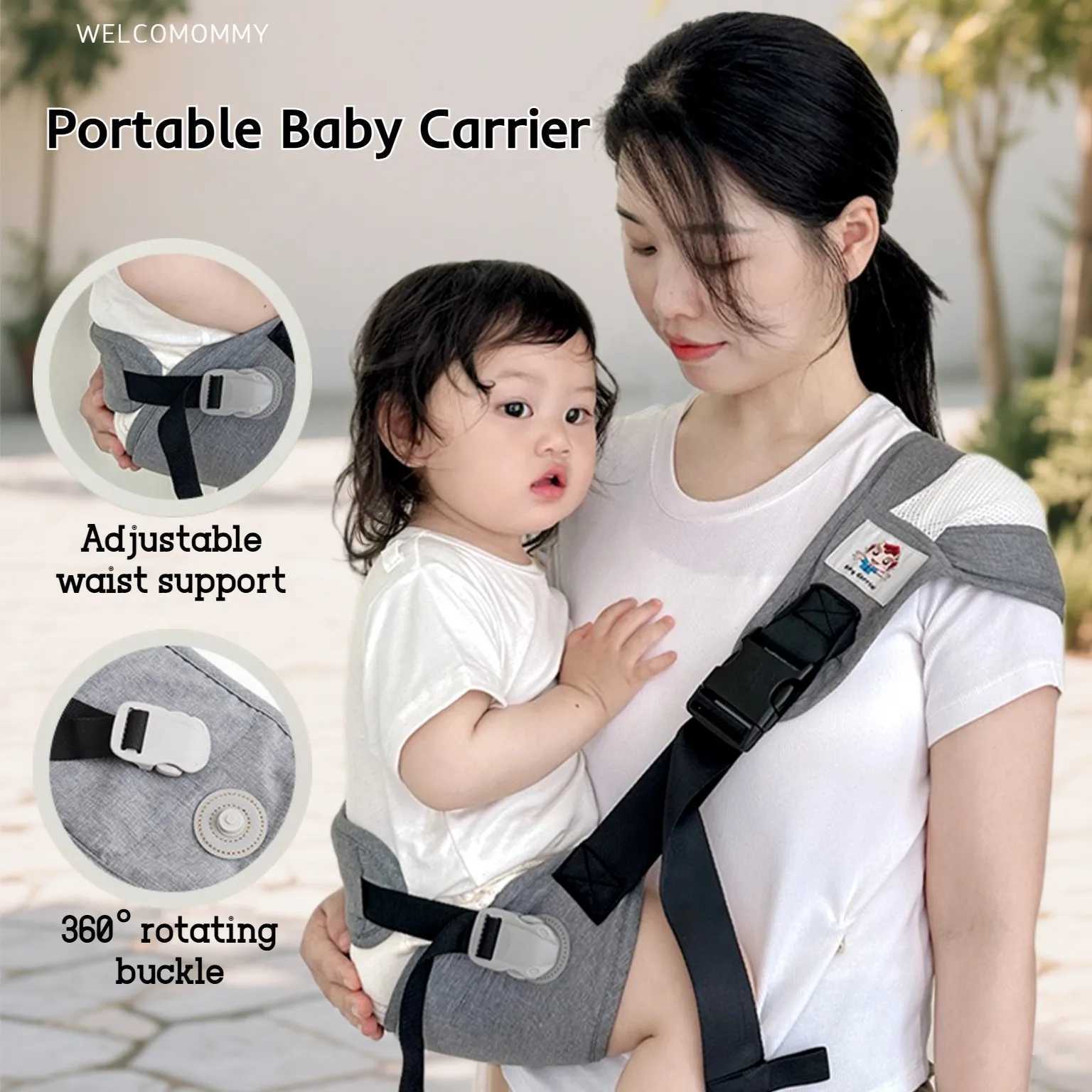 Portable Baby Carrier with Waist Stool Waist Protection Adjustable Safety Baby Strap Front Holding Type Kids Hip Seat X260313
