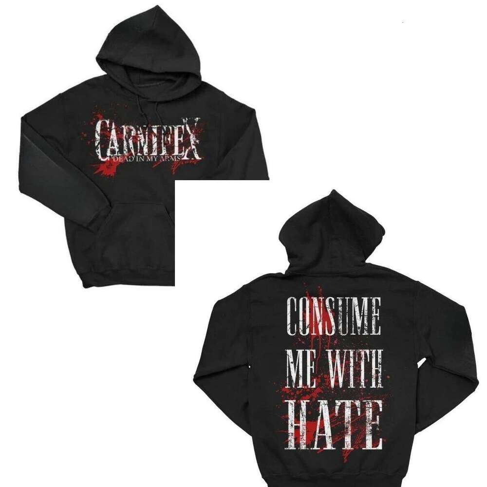 Carnifex _Consume Me with Hate_ Pullover Hoodie 2026 Autumn Winter High-end Luxury Is for Both Men and Women Top Z260314