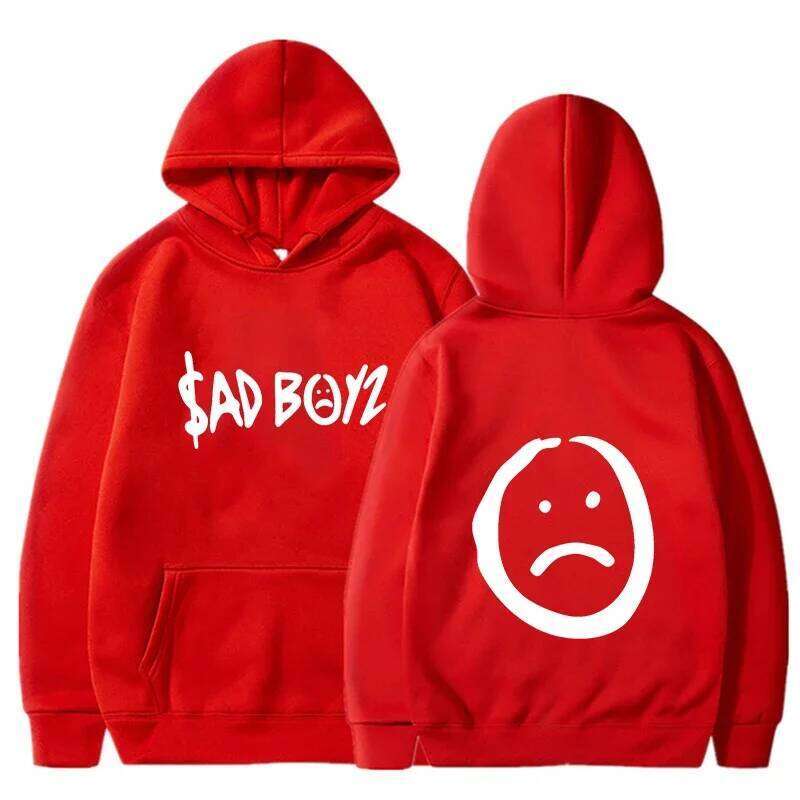 New Junior H Sad Boyz Printed Hoodie World Tour Merch Long Sleeve Streetwear Men Women Hooded Sweatshirt Hip Hop Male Clothes Z260314