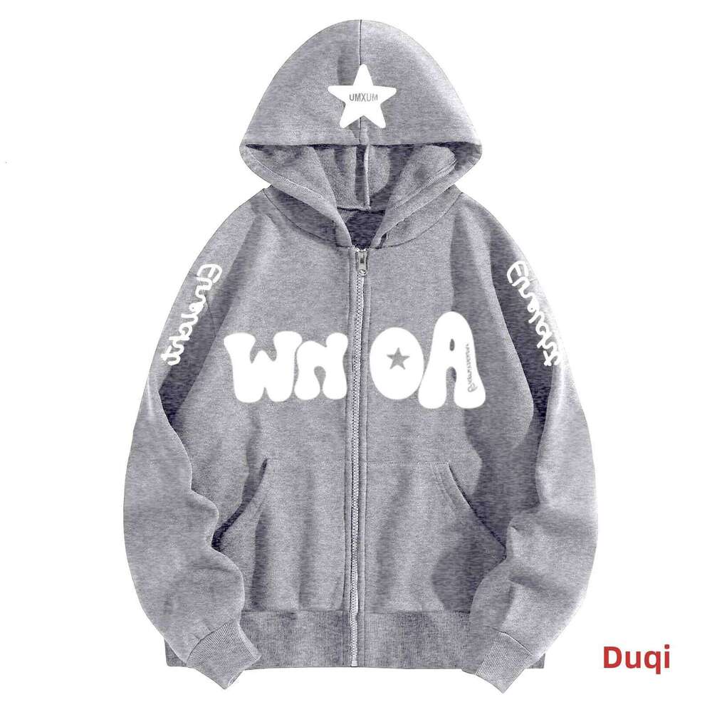 Trendy Casual Fleece Lined Zip up Hoodie Sweatshirt Loose Fit Autumn Winter Outerwear for Men Comfortable Breathable Streetwear Z260315