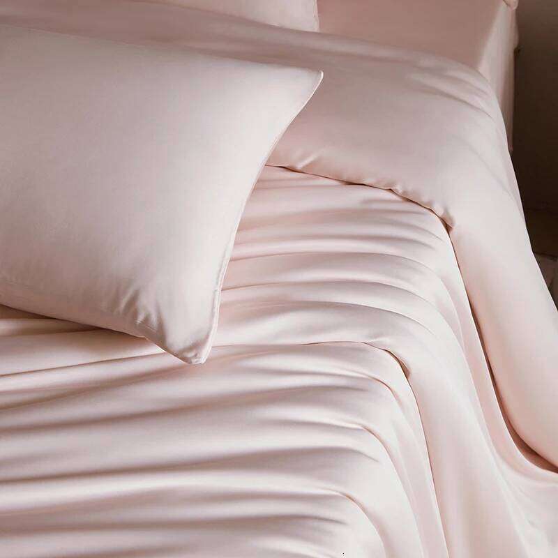 3/4/5pcs Mulberry Duvet Cover with Flat Pillowcase Double King Queen Comforter Bedding Silk Bed Sheet Set H260312 - view 5