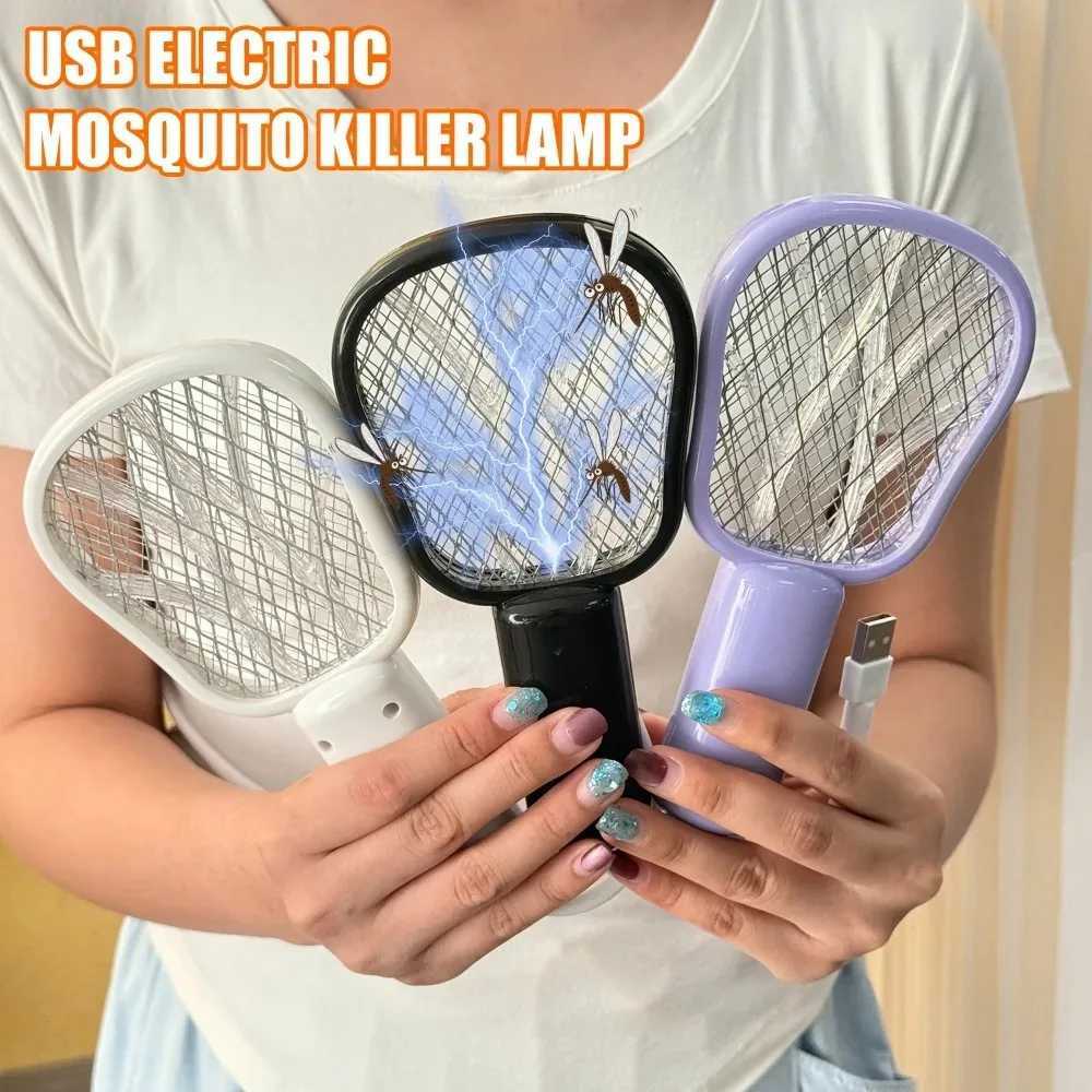 USB Electric Mosquito Swatter Lamp UV Light Indoor Outdoor Bug Insect Trap Silent Operation for Bedroom Office Travel Use H260313