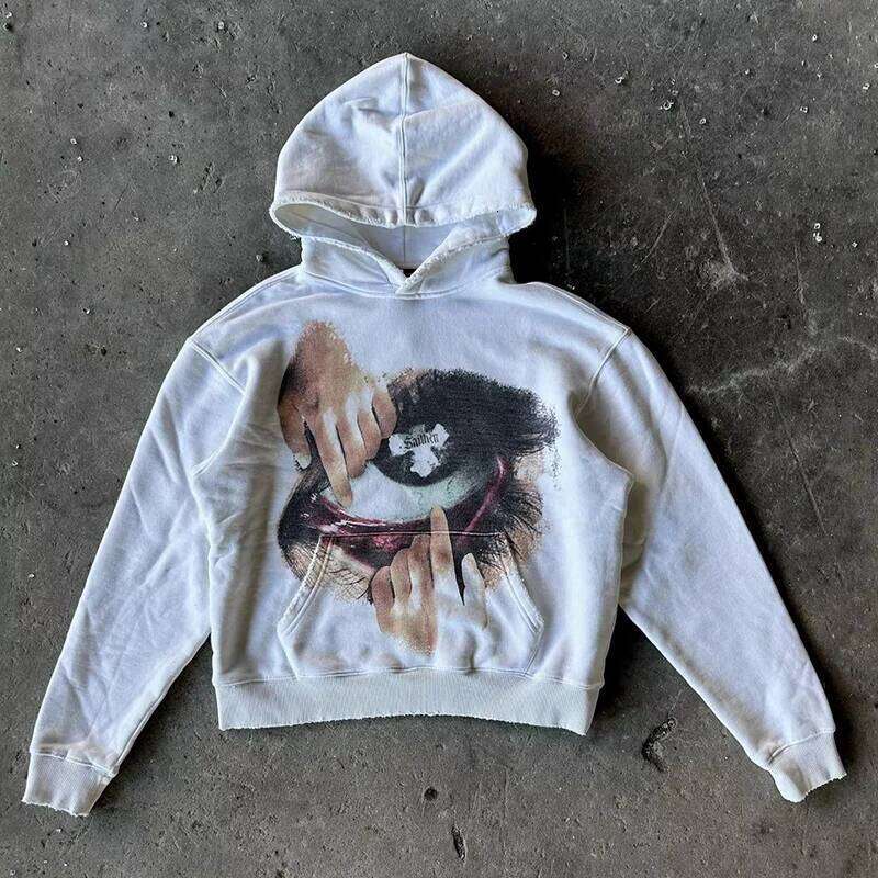 Woman Sweatshirts Streetwear Y2K Aesthetics Graphic Print Oversized Pullover Hoodie Sweatshirt Fall Clothes Z260314