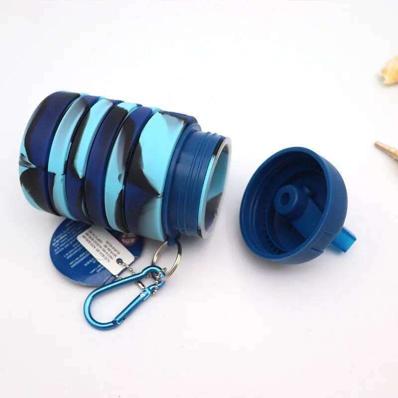 Silicone Collapsible Water Bottles,Portable Foldable Expandable Sports Cups, Leak Proof Reusable ,for Outdoor Activities Travel Z260314