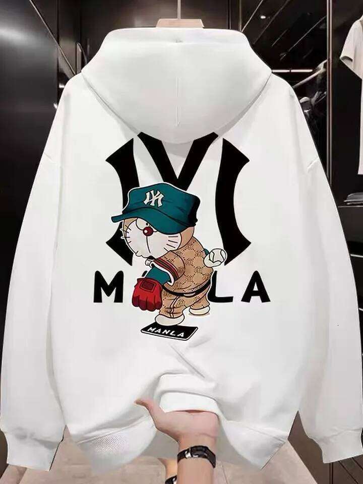 Japanese trendy men's hooded autumn winter adult men and women's casual fashion loose warm pullover sweatshirt Z260314