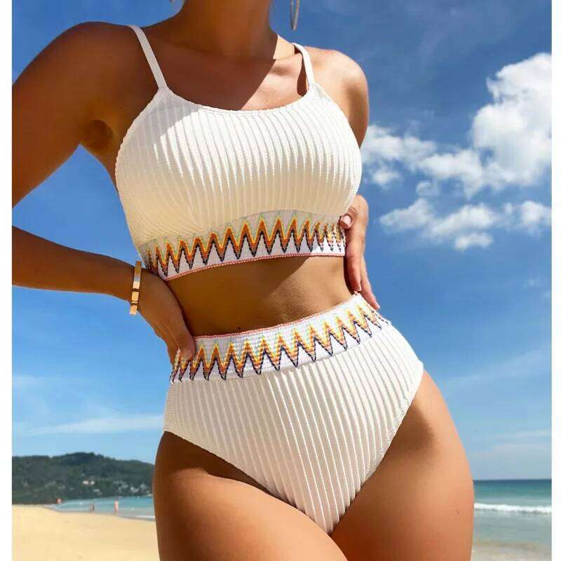 Sexy High Waist Bikinis 2026 Swimsuits Women's Swimwear Push Up Female Beach Swimming Wear Bathing Suits Bikini Set Pool Bather Y260303