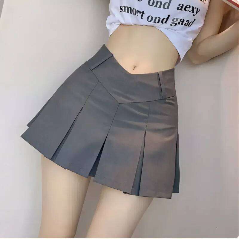 2024 New Sexy Women Pleated High Waist Summer Vintage Mini Skirts Korean Tennis Student White Designed Dance Skirt Z260314