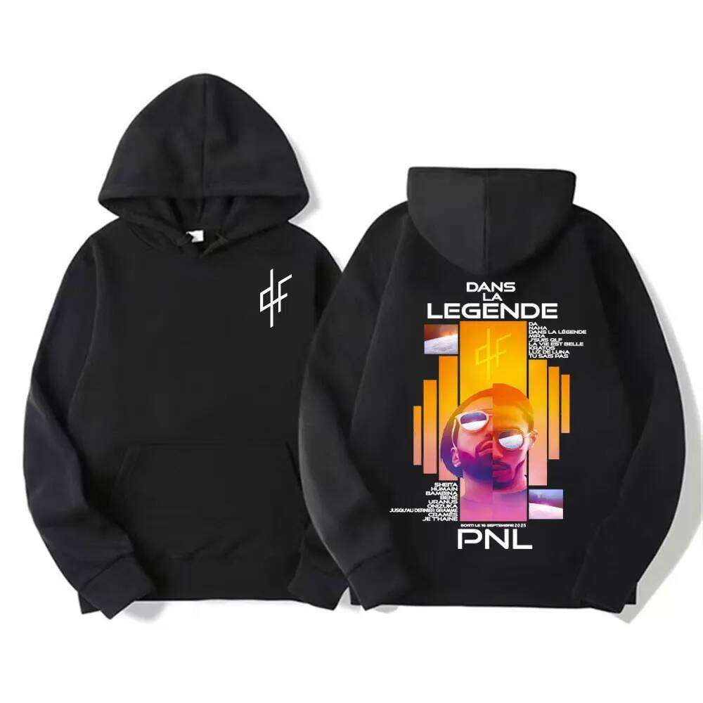 French rapper Le Monde Chico PNL album cover print men's hoodie/sweatshirt/teenager sweatshirt high-quality hip-hop retro style. Z260315